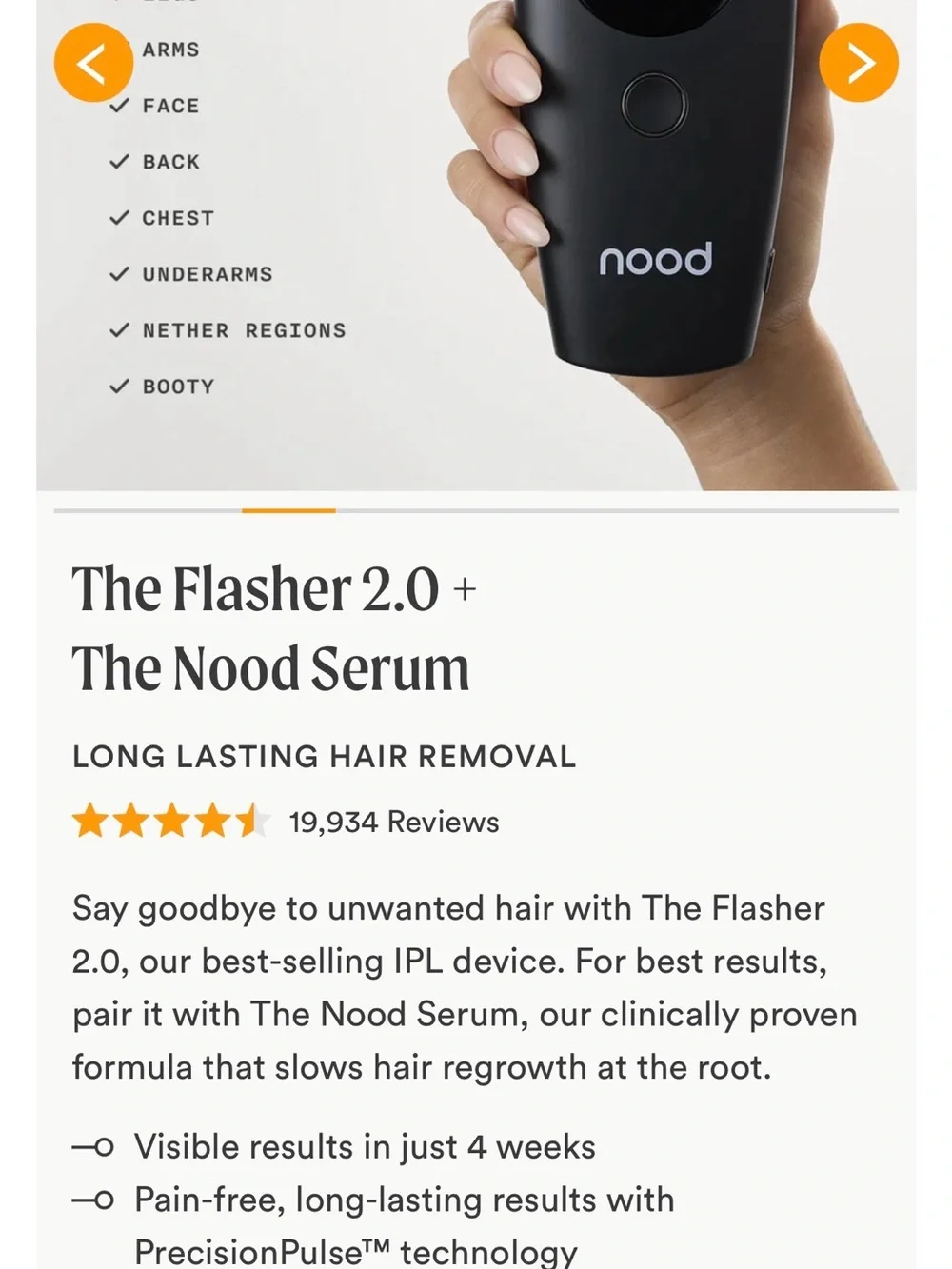 Brand new box is still sealed  -nood The Flasher 2.0 IPL Hair Reduction Device —